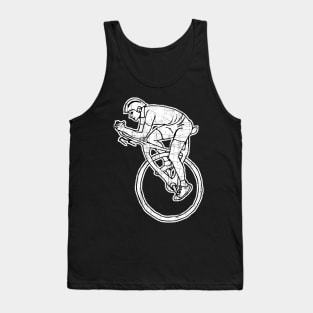 Crazy High Speed Long Distance Unicycle Rider Gift Idea Tank Top